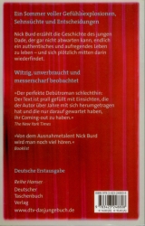 Nick Burd - Die Wonnen der Gewöhnlichkeit Rückcover Nick Burd - Die Wonnen der Gewöhnlichkeit